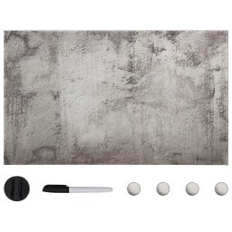 Tabla magnetica de perete, 100x60 cm, sticla GartenMobel Dekor