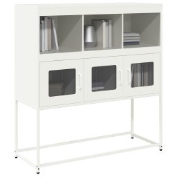 Dulap, alb, 100,5x39x107 cm, otel laminat la rece GartenMobel Dekor