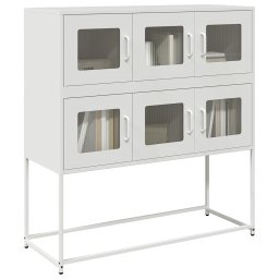 Dulap, alb, 100,5x39x107 cm, otel laminat la rece GartenMobel Dekor
