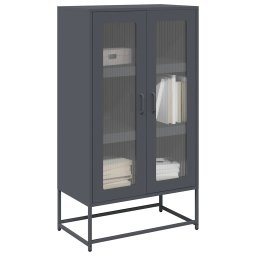 Dulap înalt, antracit, 68x39x123 cm, otel GartenMobel Dekor