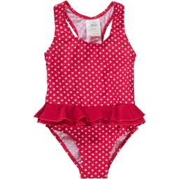 PLAYSHOES Costum de baie întreg 'PUNKTE' roșu / alb