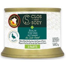 Clos Saint Sozy Bloc de foie-gras de rata 140 g, IGP Sud-Vestul Frantei