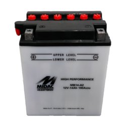 Baterie moto Midac 14Ah, 134 x 89 x 166, borna + stanga