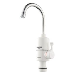 Robinet instant apa calda Albatros Magic, Element de incalzire al apei din inox, 3000 W,Alb