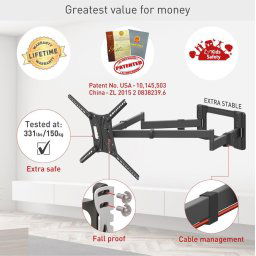 Barkan TV Wall Mount 13"- 83" Black