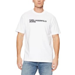 KARL LAGERFELD M T-Shirt Klj Reg Ss Essential A1M17002 100 white