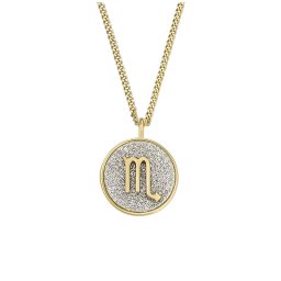Fossil Colier placat cu aur cu semnul zodiacal Scorpion JOA00953710
