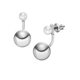 Fossil Cercei strălucitori din argint Bold Links JOA00927040
