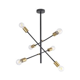 Rabalux 2104 - Lustră pe tijă LANNY 6xE27/15W/230V