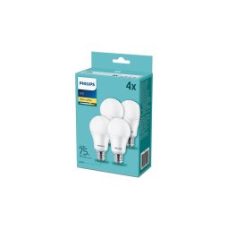 SET 4x Bec LED Philips A60 E27/10,5W/230V 2700K