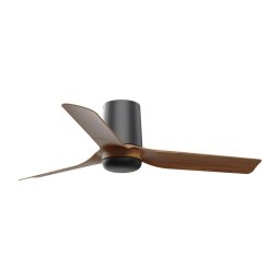 Ventilator de tavan FARO 33835 MINI PUNT TUB S maro/negru d. 90 cm + telecomandă