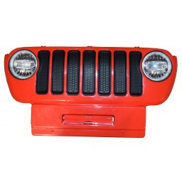 Masca fata Jeep Wrangler Rubicon rosu