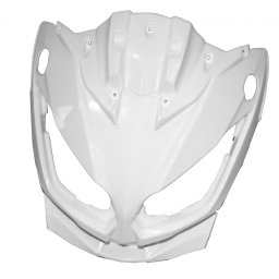 Masca fata fara ornamente alba Premier Sport