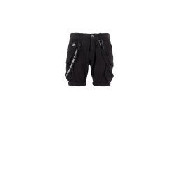 ALPHA INDUSTRIES Pantaloni cu buzunare negru / alb