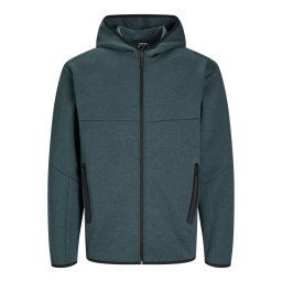 JACK & JONES Hanorac 'JCOFusion' cyan / negru