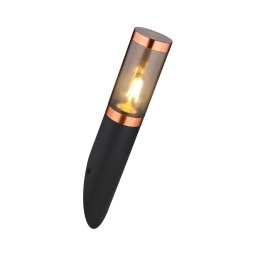 Aplică de exterior Globo 3157BC BOSTON 1xE27/23W/230V IP44 negru/cupru