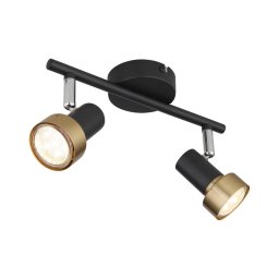 Spot Globo 57917-2G MASON 2xGU10/25W/230V negru/auriu