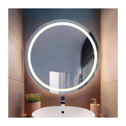 Oglindă LED dimabilă cu funcție de retroiluminare Globo 84033 RIVAS LED/10W/230V 4000K d. 55 cm