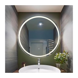 Oglindă LED dimabilă cu funcție de retroiluminare Globo 84036 RIVAS LED/16W/230V 4000K d. 75 cm