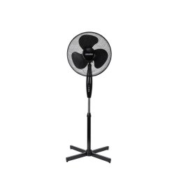 Ventilator MS 7311 3 viteze, Inaltime reglabila, Functie de blocare oscilatie, 40 cm, Baza anti-derapanta, Negru