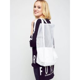 Openwork bag white