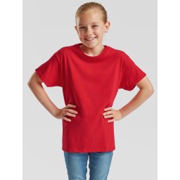 Red T-shirt for Kids Original Fruit of the Loom