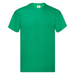 Tricou verde pentru bărbați Original Fruit of the Loom
