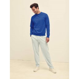 Blue Men's Sweatshirt Lightweight Set-in-Sweat Sweat Fruit of the Loom