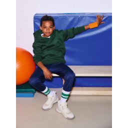Green children's hoodie Authentic Russell