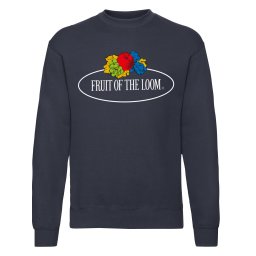 Men's Vintage Set in Sweat Sweatshirt with a large Fruit of the Loom logo