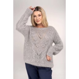 Grey openwork sweater By o la La