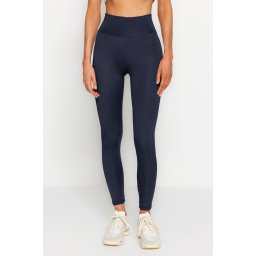 Trendyol Navy Blue Push-Up Full Length Knitted Sports Leggings
