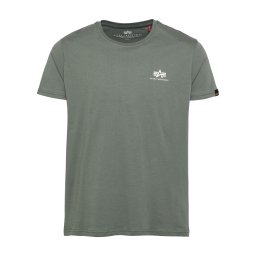 ALPHA INDUSTRIES Tricou kaki / alb