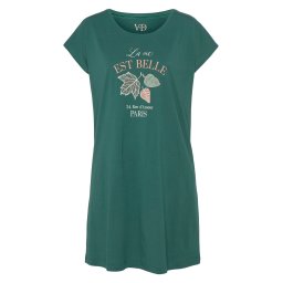 VIVANCE Bluză de noapte bej / verde / roz