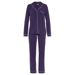 LASCANA Pijama crem / mov închis