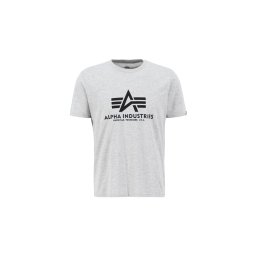 ALPHA INDUSTRIES Tricou gri deschis / negru
