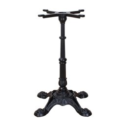 Picior central din fonta pentru mese model DEGAS, H=740 mm, baza 570 mm, finisaj negru