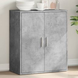 Servanta, gri beton, 79x38x80 cm, lemn compozit GartenMobel Dekor