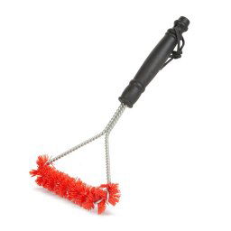 Ustensile gatit Perie de curățare grătar - cu mâner din plastic - 15 x 30 cm
