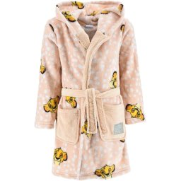 Halat baie cu gluga, coral fleece Regele Leu