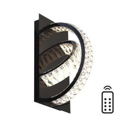 Aplică LED Zuma Line MX3274-2-3BCT TULA LED/18W/230V 2700-6000K negru
