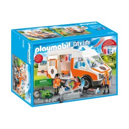 Playmobil City Life 70049 - Ambulanța cu lumină și sunet (PM70049)