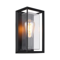 Aplică de exterior Globo 31982S LOGANA 1xE27/60W/230V IP44 negru