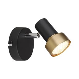 Spot de perete Globo 57917-1N MASON 1xGU10/25W/230V negru/auriu