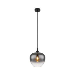 Lustră pe cablu Globo 15548H MAXY 1xE27/40W/230V d. 24 cm negru