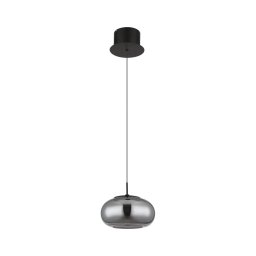 Lustră LED pe cablu Globo 15744H QUINTARA LED/6W/230V negru
