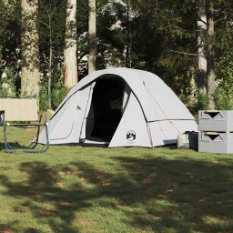 Cabina cort familie 6 persoane, alb opac textil impermeabil GartenMobel Dekor
