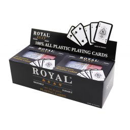 Set 2 Pachete Carti Royal Canasta Poker Din Plastic