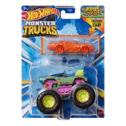 Hot Wheels Monster Truck Si Masinuta Metalica Rodger Dodger