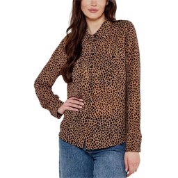 MICHAEL KORS Cămaşă Cheetah Btn Down Bls MR540OWGRY 214 cafe